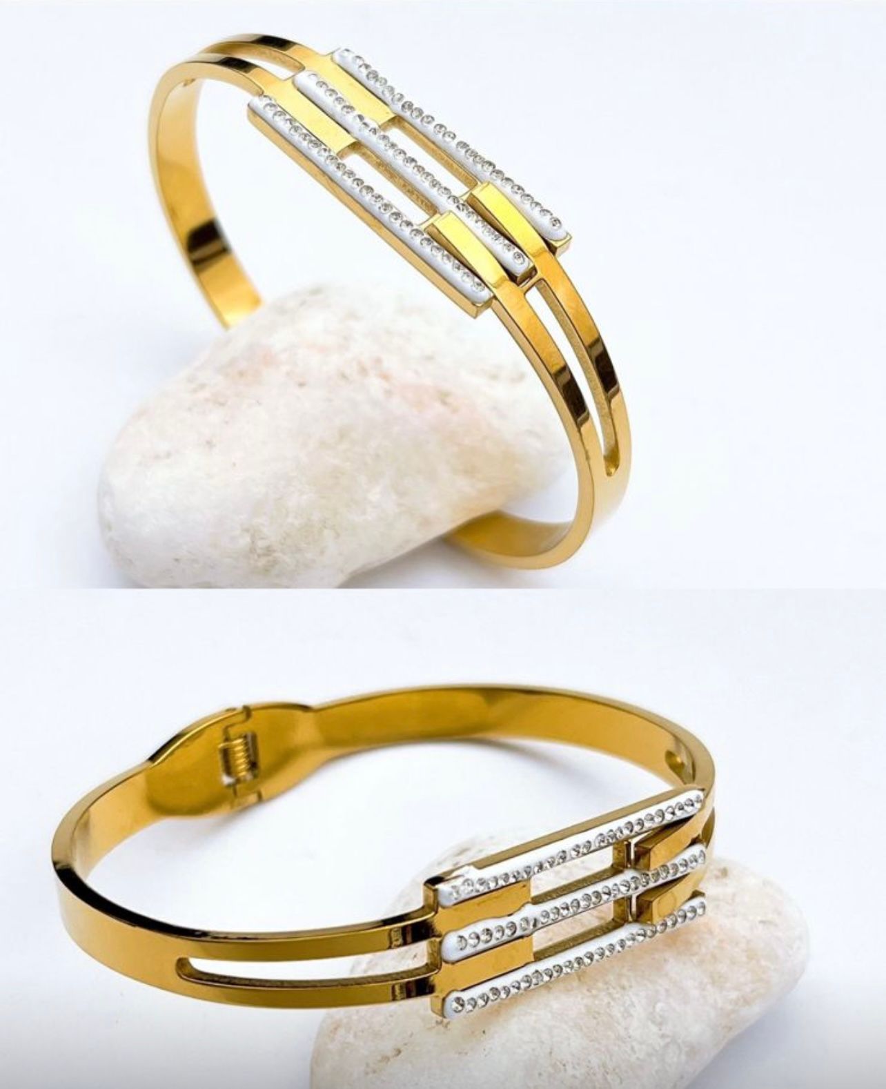 gold medallion kada with greek key design gold medallion kada with greek key design