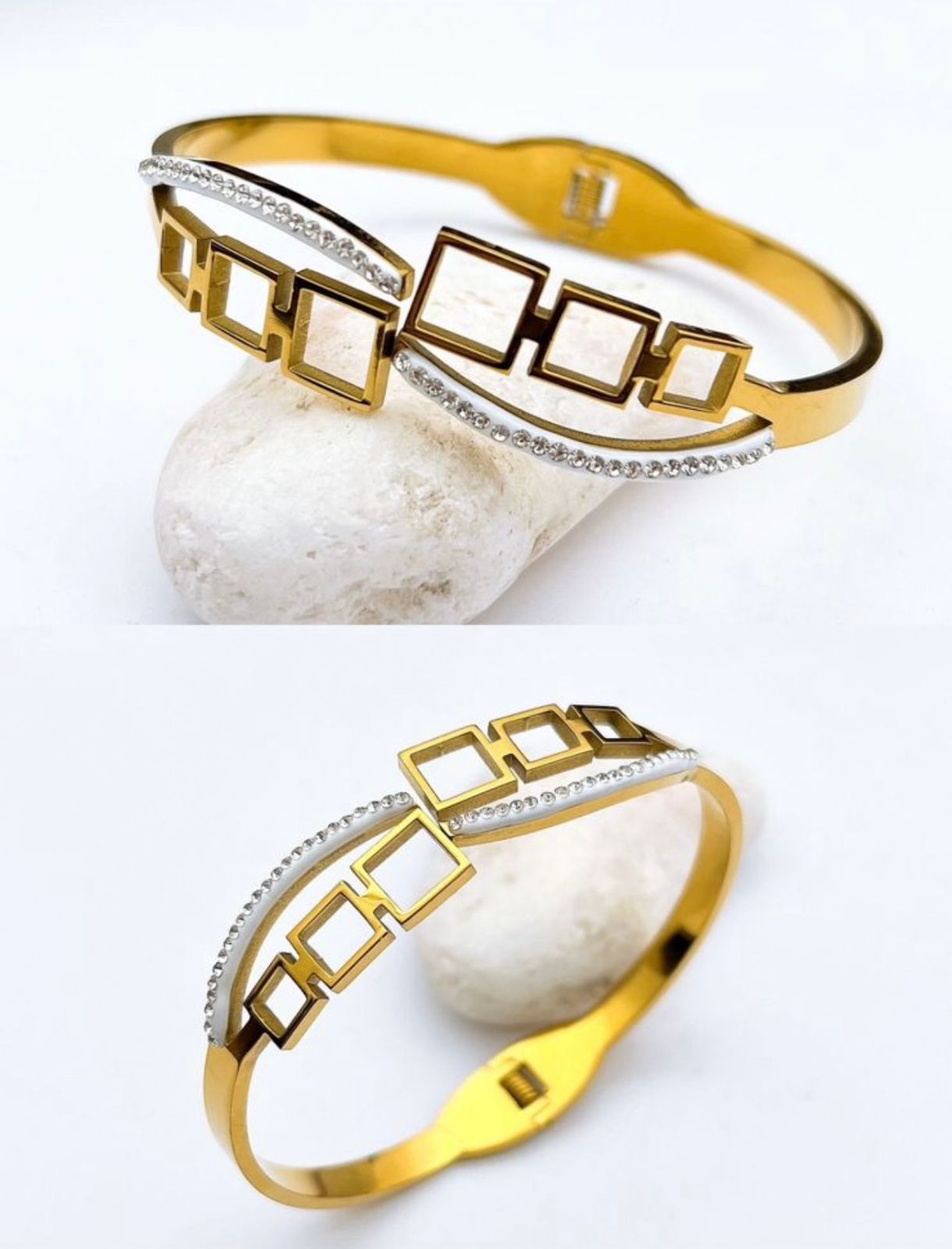 gold medallion kada with greek key design gold medallion kada with greek key design