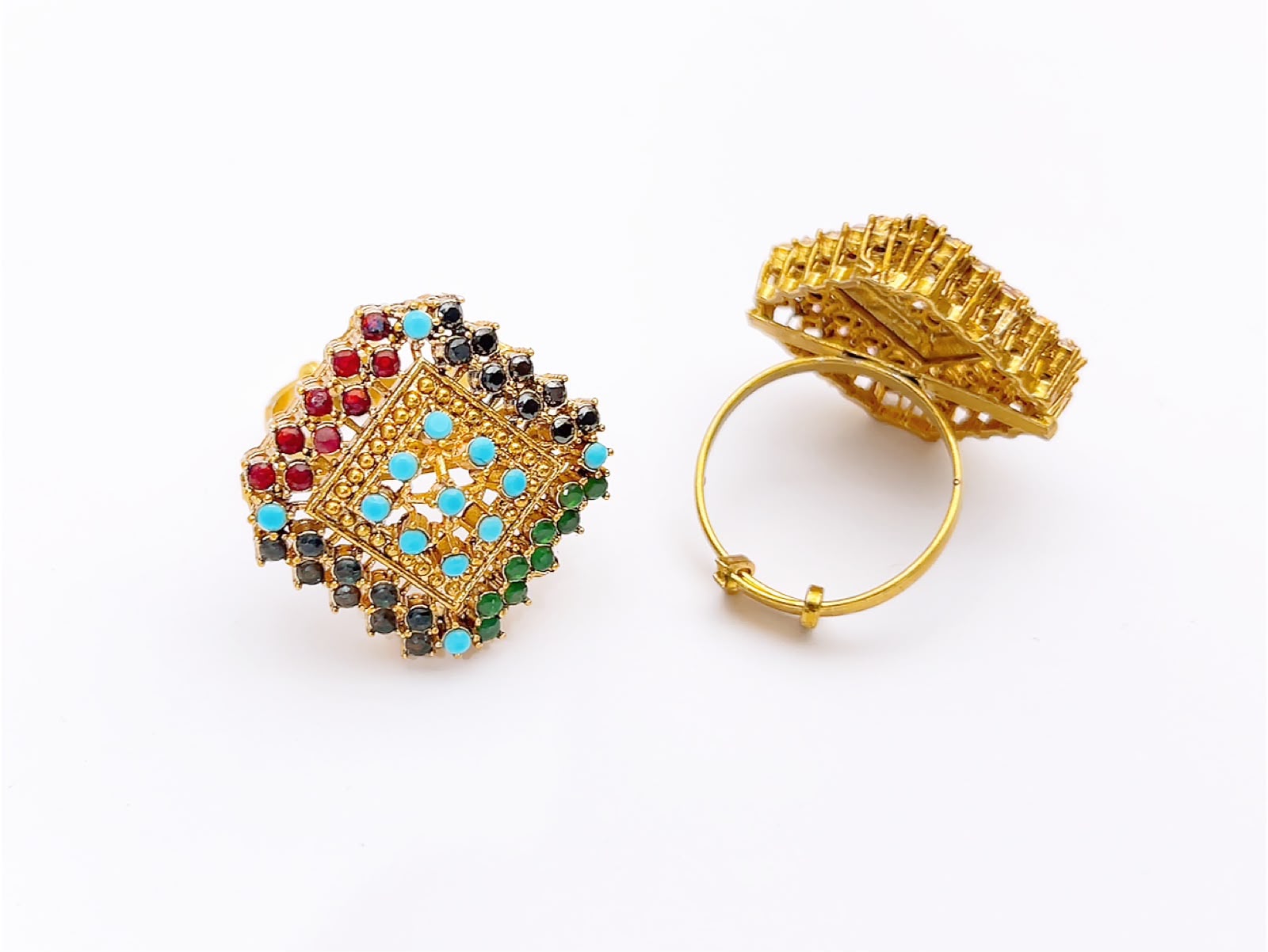 traditional gold kite design adjustable ring | zenoor collection traditional gold kite design adjustable ring | zenoor collection