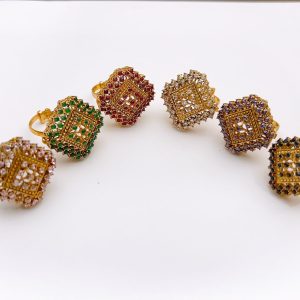 traditional gold kite design adjustable ring | zenoor collection