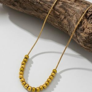ball bead chain necklace