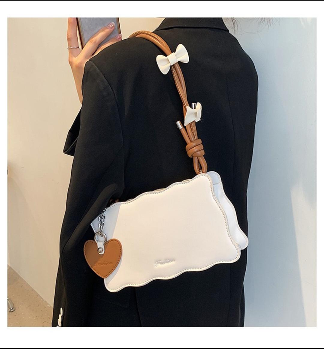 brown bow detail handbag for women brown bow detail handbag for women