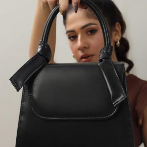 structured top handle crossbody bag