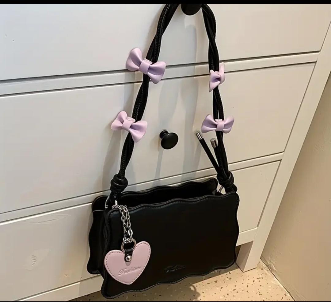 brown bow detail handbag for women brown bow detail handbag for women