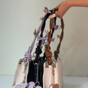 Bow tie shoulder bag small square handbag for women Zenoor Collection