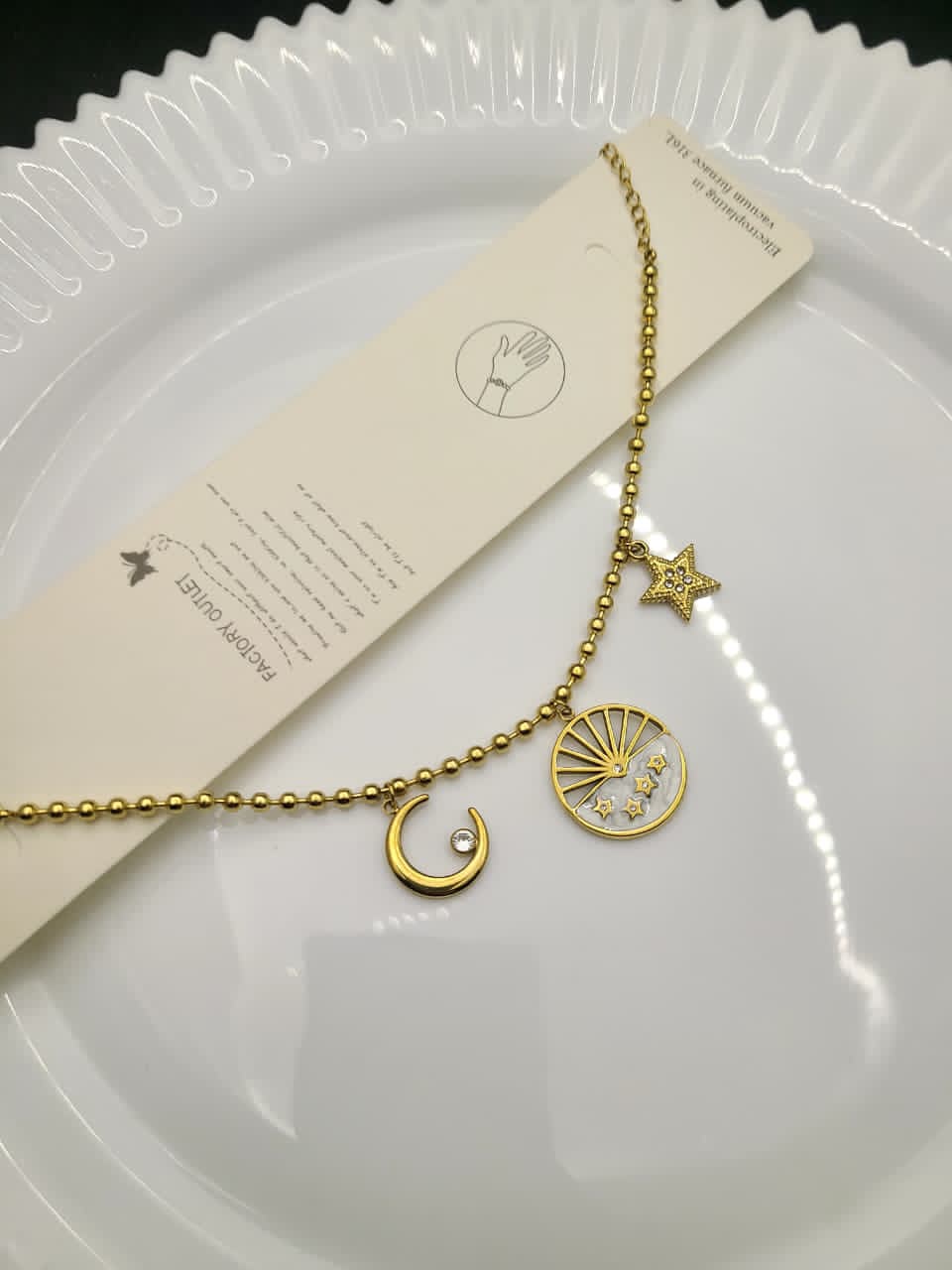 celestial moon star necklace celestial moon star necklace